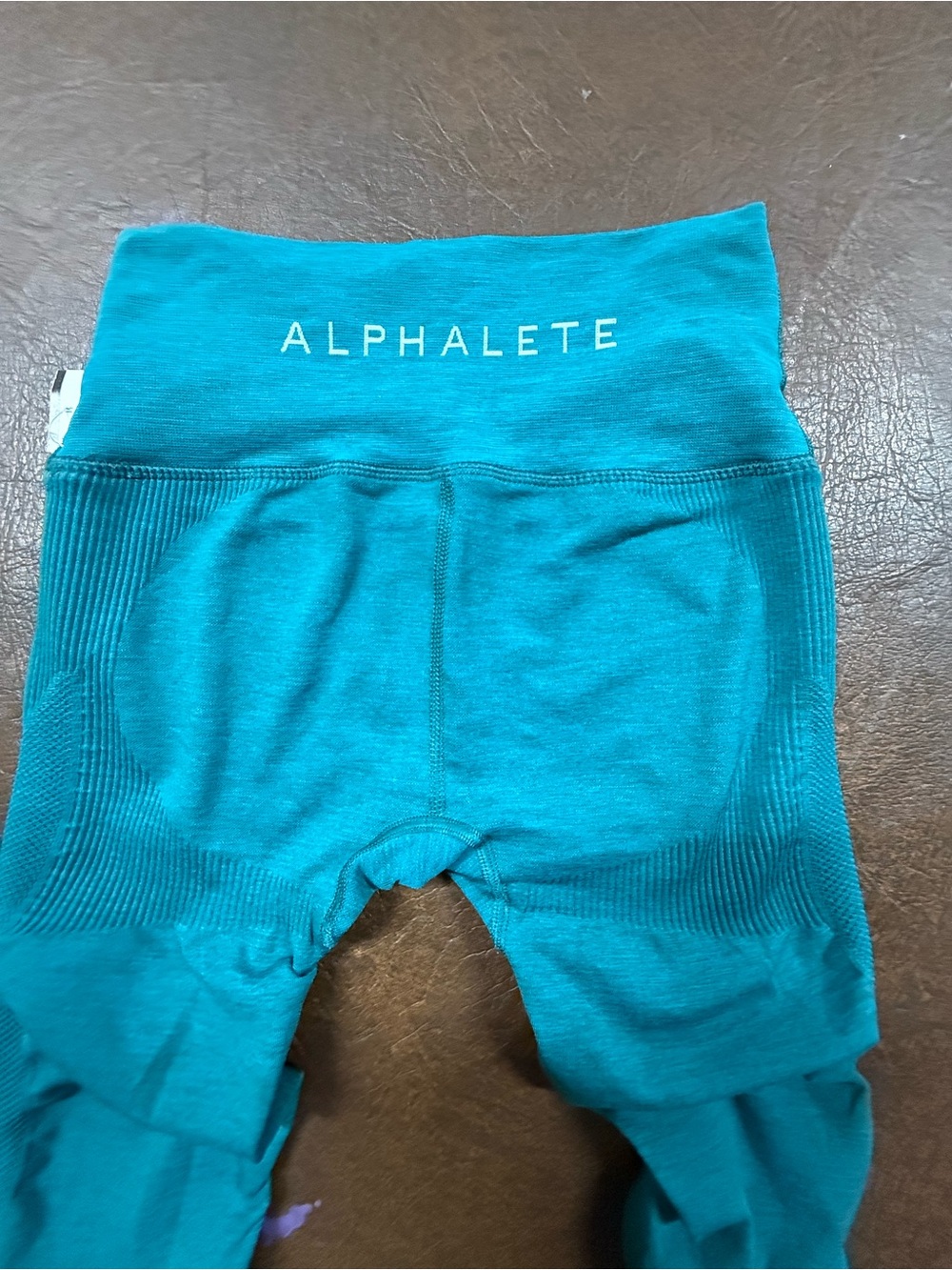 Alphalete Kids Teal High-Waist Seamless Leggings
